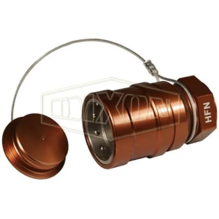 Dixon FloMAX High Flow Nozzle with Plug, 1 in Inlet, Anodized Aluminum Body HFN-P6