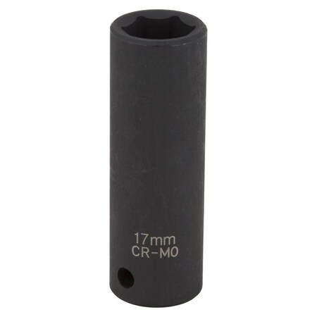 Vulcan Deep Impact Socket, 17 mm Socket, Black Phosphate, MT6580215 MT6580215