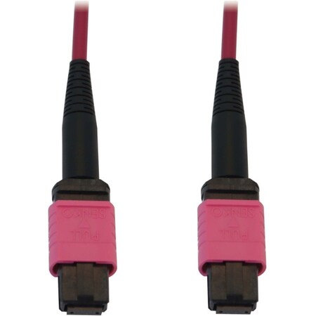 Eaton Tripp Lite Series 100G Multimode 50/125 OM4 Fiber Optic Cable 12F MTP/MPO-PC F/F, LSZH, N845B-25M-12-MG