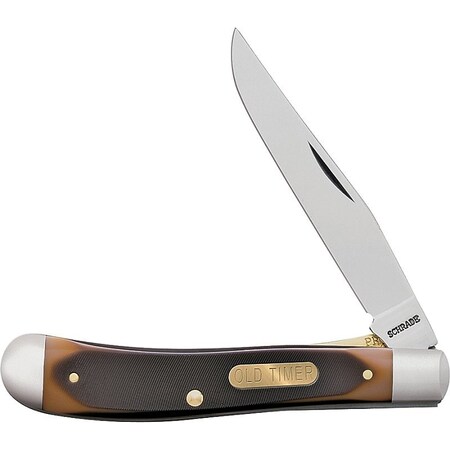 Old Timer Folding Pocket Knife, 3.1 in L Blade, 7Cr17 High Carbon Stainless Steel Blade 194OT