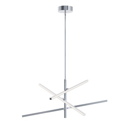 Afx Knoll - LED Pendant - 36in - Polished Chrome KNOP36LAJUDPC