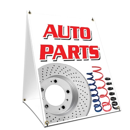 Signmission Auto Parts, 36 Inch x 24 Inch A-frame Yard Sign, Plastic Sign SBC-2436-Auto Parts