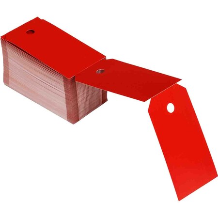 Brady Blank Tags Polyester 5.75 in H x 3 in W Red 250/BX THT-288-851-RD