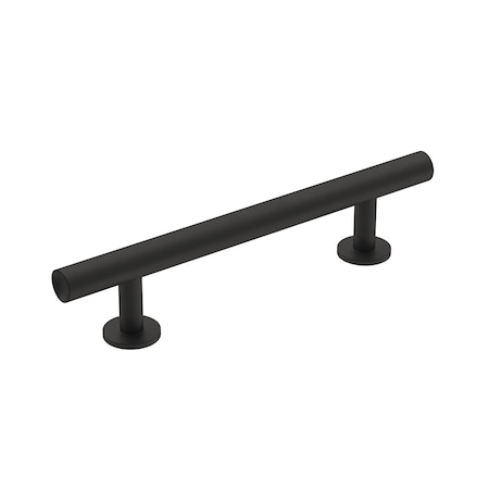 Amerock Radius 3-3/4 in 96 mm Center-to-Center Matte Black Cabinet Pull BP36865FB