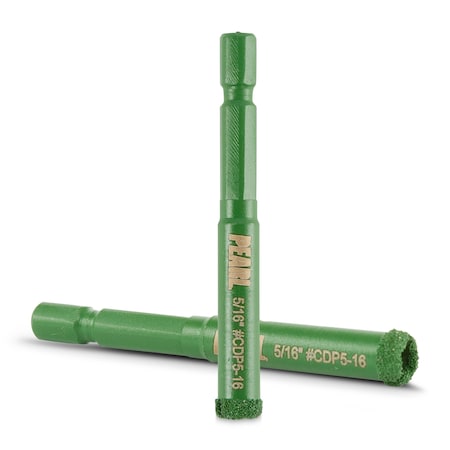 Pearl P4 Tile Drill Bit 5/16 in. Diameter 1/4 in. Quick Change Shank CDP5-16