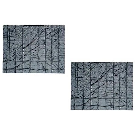 Mytee Products 20ft x 24ft Flatbed Truck Tarps Heavy Duty Steel Machinery Tarp - Black, 2PK ST20-24x2