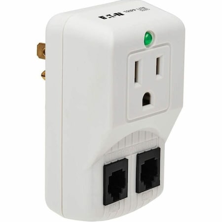 Eaton Tripp Lite Series Protect It 1-Outlet Portable Surge Protector, Direct Plug-In, 750 Joules,  TRAVELCUBE