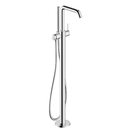 Hansgrohe Tecturis S Freestanding Tub Filler with 1.75 GPM Handshower in Chrome 73440001