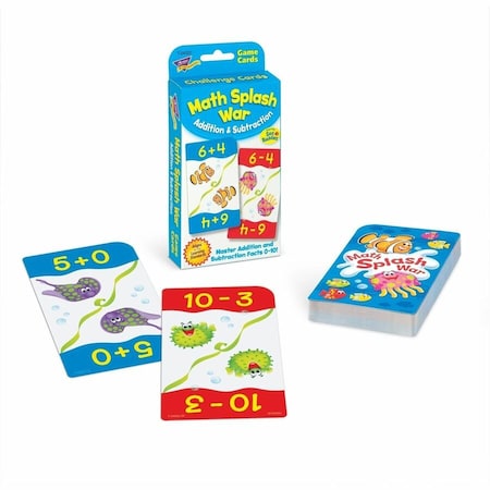 Trend Enterprises Math Splash War Addition And Subtraction Challenge Cards® T24022