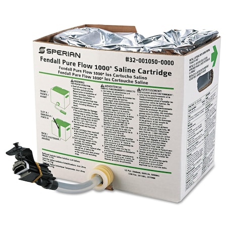 Honeywell Eyewash Refill Saline Cartridge for Fendall Pure Flow 1000, 3.5 gal, PK2 203-32-001050-0000