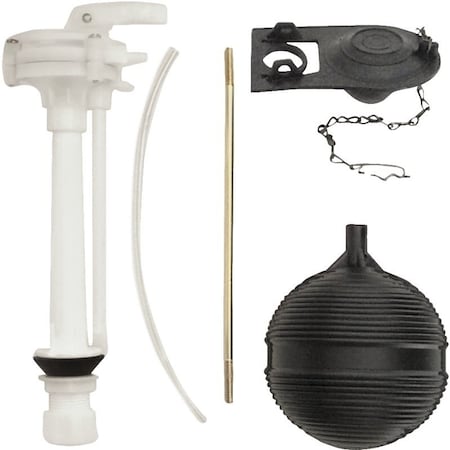 Prosource Exclusively Orgill Economy Toilet Tank Repair Kit, 1 SetPiece, BlackWhite 24451-3L