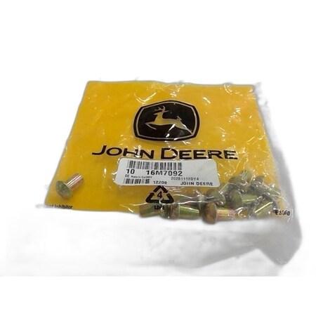 John Deere rivet 10/pk, OEM, 10PK 16M7092