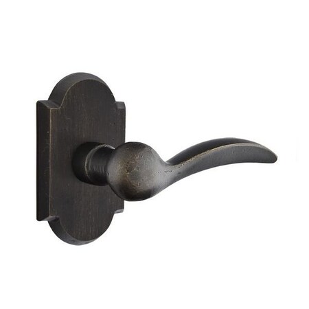 Emtek Residential Door Levers Privacy Right Hand Medium Bronze 7208DMBRH