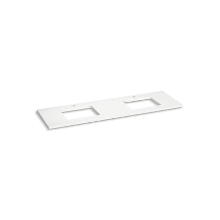 Kohler Silestone 73" quartz vanity top with two rectangular cutouts 36573-MMW