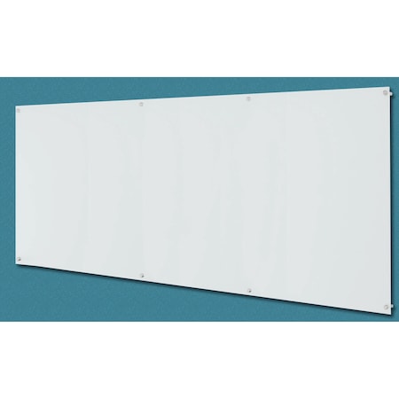 Aarco ClearVision Elegant Stand-Off Mounting Glass Markerboards 6mm Magnetic 48"x96" 6WGBM4896