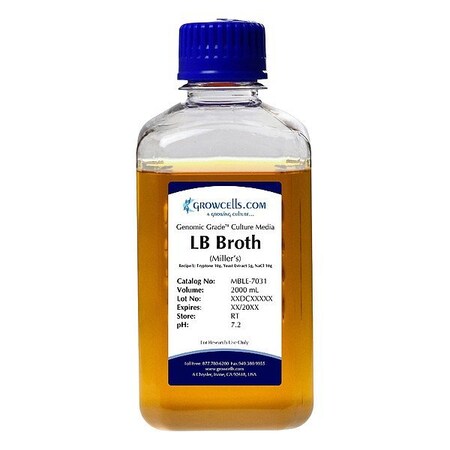 Growcells LB Miller's Broth, 1 x 2L MBLE-7031