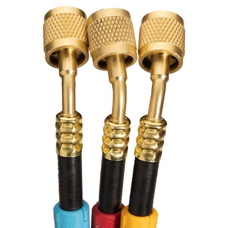 Fieldpiece Hose Set, 5 ft L, Black, 800 psi HR3L