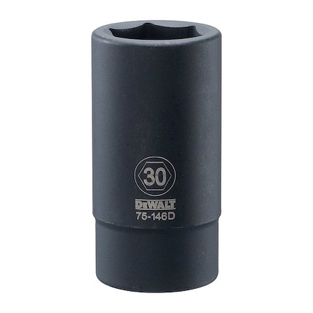 Dewalt Deep Impact Socket, 3/4 IN DR, 30MM DWMT75146OSP