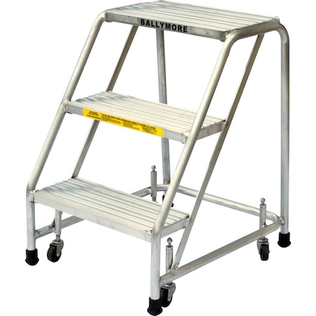 Ballymore Rolling Ladder, Aluminum, 38 in.H A4SG