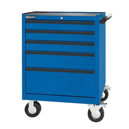 Kennedy K Rolling Tool Cabinet, 5 Drawer, Blue 295MPBL