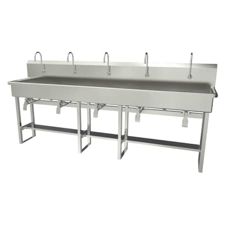 Sani-Lav Wash Station, 100"x20"x45", SS 510FK1.5