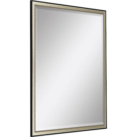 Homeroots 38" Silver Solid Wood Framed Accent Mirror 632824
