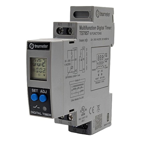 Trumeter Time Delay Relay, 24V AC/DC TS7957