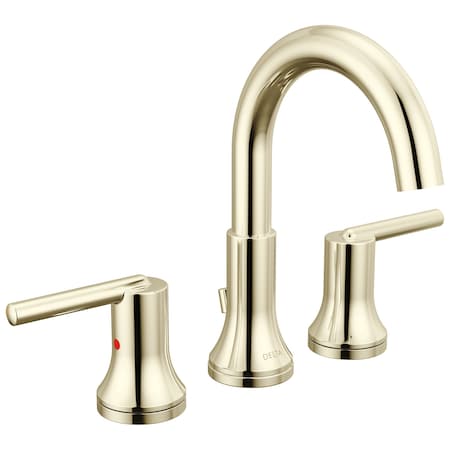 Delta Trinsic Two Handle Widespread Bathroom Faucet In Polished Nickel 3559-PNMPU-DST