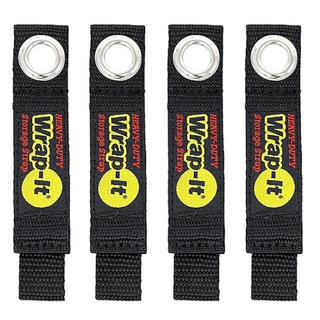 Wrap It Storage Wrap-It Storage Storage Strap, 1.9 in Dia, 1 in W, 7 in L, Polypropylene, 25 lb Working Load 104-10BX