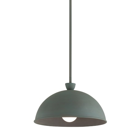 Troy Lighting Tygo 1 Light Pendant 14 In. Verdigris F3114-VER