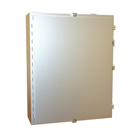 Hammond Clamps Electrical Enclosure, 30 in H, 8 in D, 24 in W, 12, 13, 3R, 4, 4X, Stainless Steel 1418N4SSK8