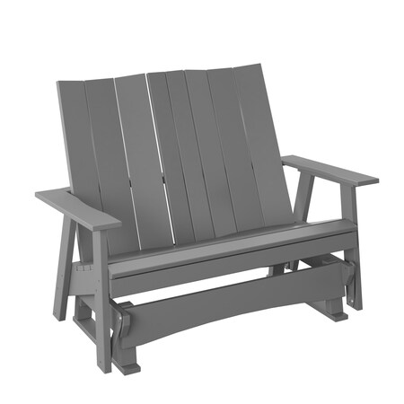 Polybird MODERN 4' GLIDER BENCH.        LIGHT GRAY POLYBIRD P63