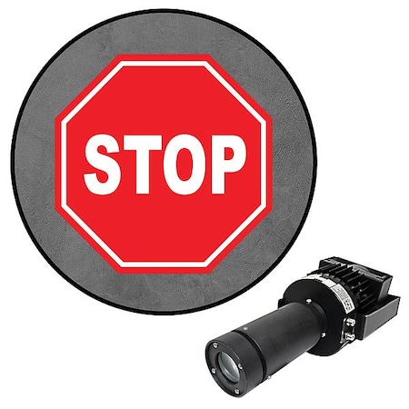 Visual Workplace LED Safety Sign, 100 W, Multicolor 66-3137-011050-PS201