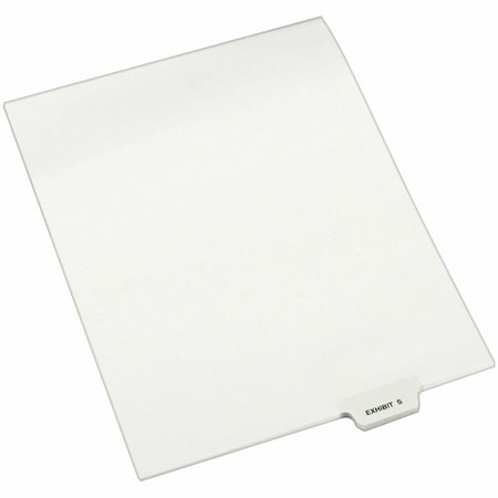 Avery Dennison Avery, Avery-Style Preprinted Legal Bottom Tab Dividers, Exhibit S, Letter, 25PK 12392