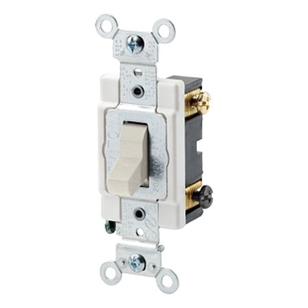 Leviton Toggle DP 20A Commercial Light Almond CSB2-20T