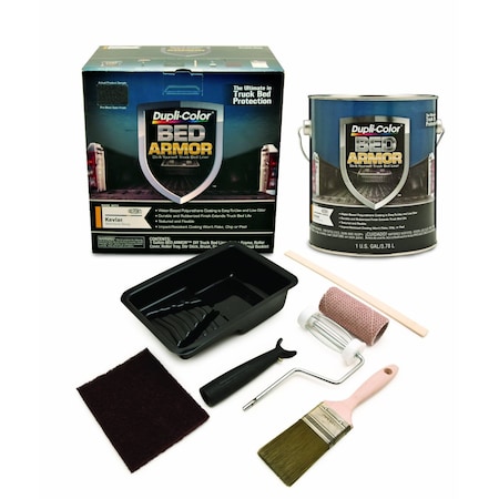 Vht Bed Liner Bed Armor Paint-On; Gallon Kit; Black; Rubberized Polyurethane BAK2010