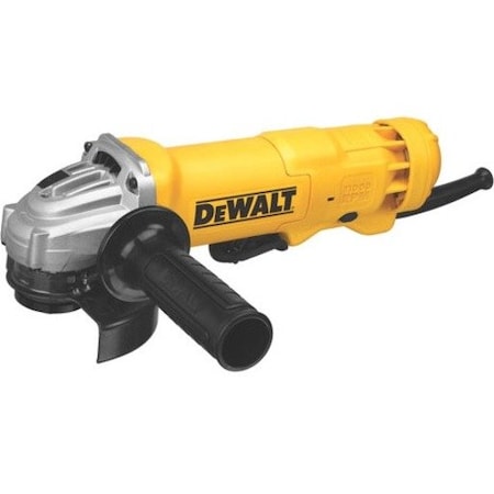 Dewalt Small Angle Grinder, 4.5 in (115 mm), Paddle Switch, 11 Amps, 120V, Corded, One-Touch Guard DWE402