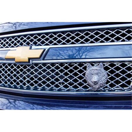 Araba Vector Wolf Antique Nickel Ornament, 4.75 x 3.75 in. AR881191