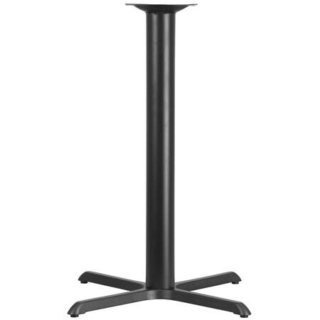 Flash Furniture Beverly 33'' x 33'' Restaurant Table X-Base with 4'' Dia. Bar Height Column XU-T3333-BAR-GG