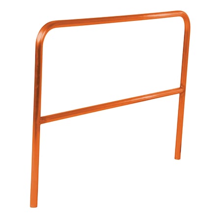 Vestil Aluminum Pipe Safety Railing 60 In. Length Orange ADKR-5-OR