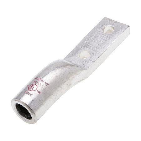 Polaris One-Hole Compression Lug, 500 kcmil Max, 1/2 in Stud, Long Barrel, Aluminum, Pink AL500N-NT