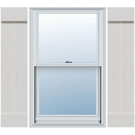 Ekena Millwork Timberthane Rustic 2 Board Joined Board-n-Batten Faux Wood Shutters w/End Batten, 10 3/4W x 40H, PR FBJ06B11X040RUF