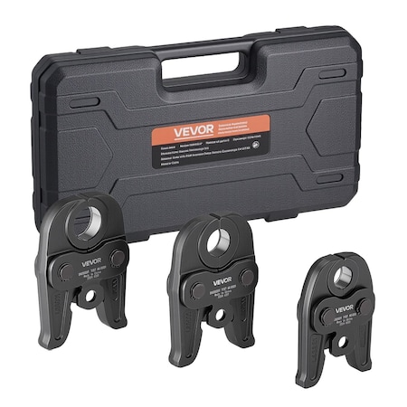 Vevor 3PCS VMP Pressing Jaws 1/2 in 3/4 in & 1 in Work with 32KN Standard Press Tools, 3PK VMP1/2-1 in