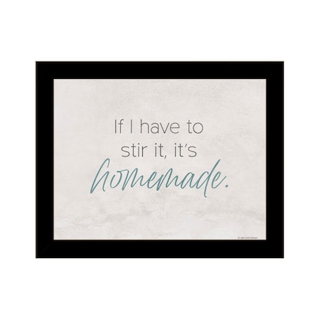 Homeroots It's Homemade Black Framed Print Wall Art 529682