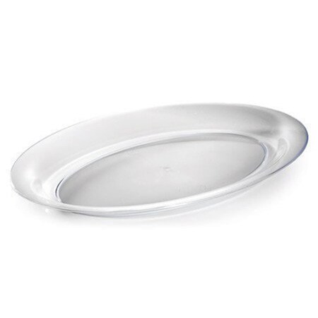 Ricki'S Rugs 3511D-CL Clear 128 Oz. Oval Serving Bowl - Clear RI3500092
