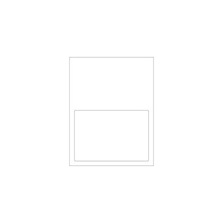 Bubblefast 7 1/2 x 5 1/8'' Label Size Integrated Labels-1 Label per Sheet BFIL317