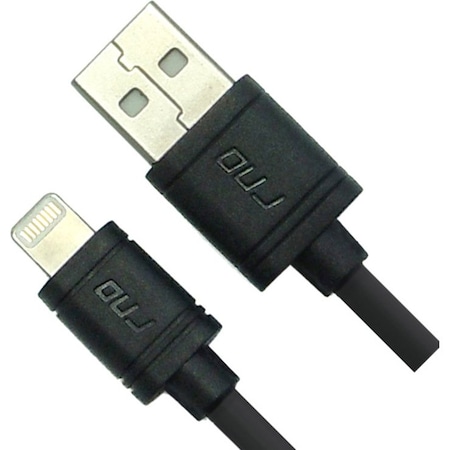 Rnd Accessories Apple Certified Lightning To Reversible USB 6 ft. Data Sync And Charge 8 Pin Cable - Black RND-AMC-6FT-B