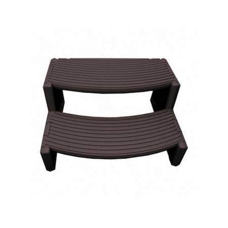 Life Essentials 19.7 x 16 in. Espresso Spa Step MSS080