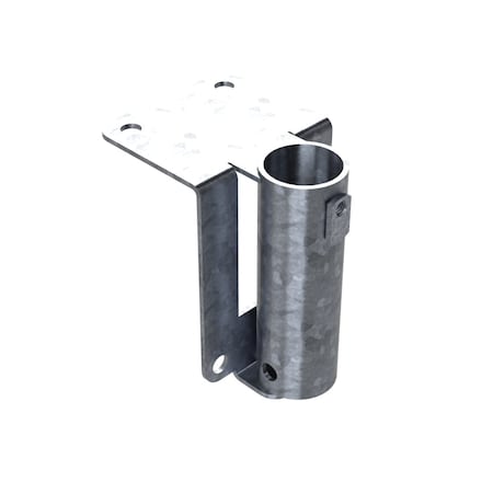 Safety Rail Flush Mount Bracket, Single, Galvanized 400565