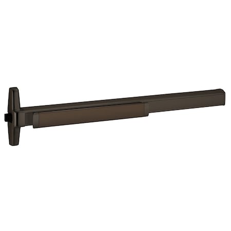 Von Duprin Rim Exit Device, Exit Only, No Trim, Quiet Electronic Latch retraction, Dark Bronze Anodized Alumin QEL35AEO 4 313